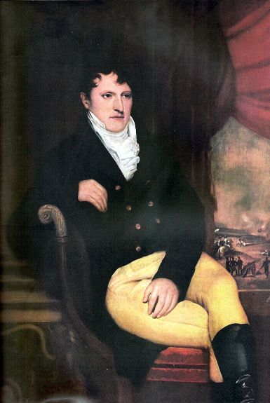 Портрет Мануэля Бельграно. Худ. К. Карбонье, 1815, Муниципальный музей изящных искусств Dámaso Arce, Олаваррия, Аргентина