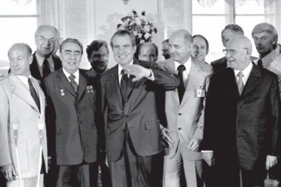 Р. Никсон во время официального визита в Москву, май 1972 г.