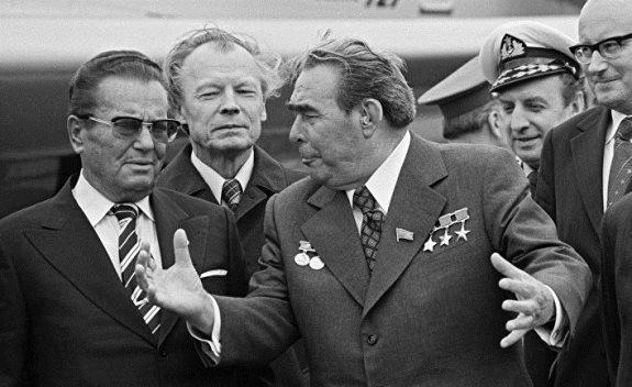 Брежнев и Тито. Фото: 1971 г.