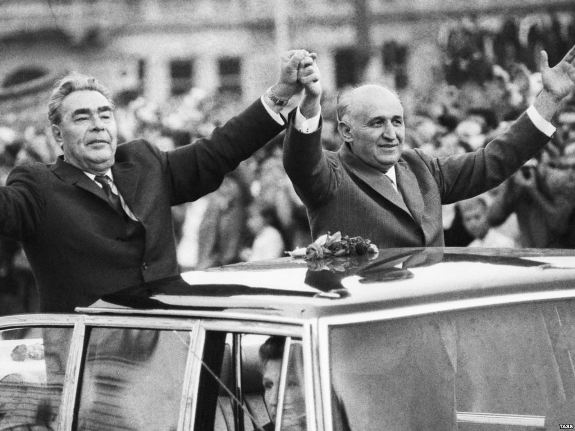 Брежнев и Живков. Фото: сентябрь 1973 г. 