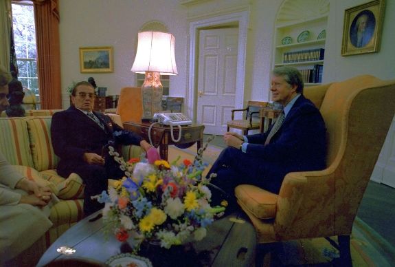Броз Тито (слева) и Джимми Картер. Фото: 1978 г.