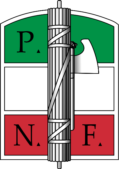 Фасции, связанные в фашину на эмблеме итальянской национальной фашистской партии
