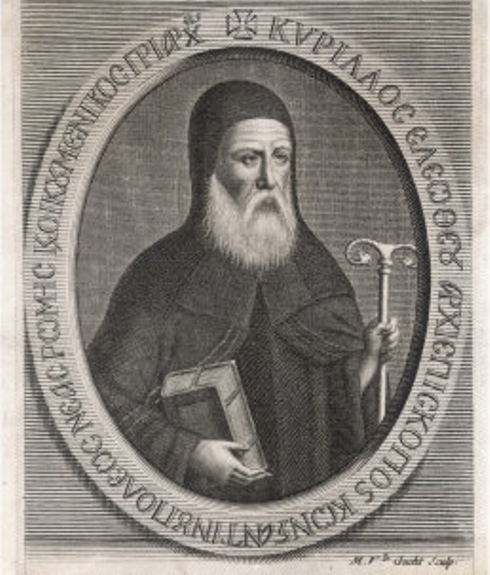 Патриарх Кирилл Лукариса. Гравюра из книги