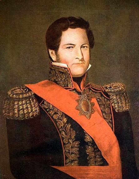 Портрет Мануэля Росаса. Худ. К. Дескальци, 1840 г., Национальный исторический музей, Буэнос-Айрес, Аргентина