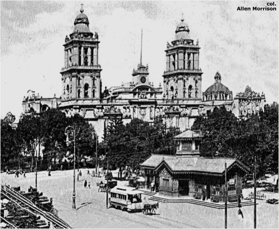 Столица Мексики в 1900 г.
