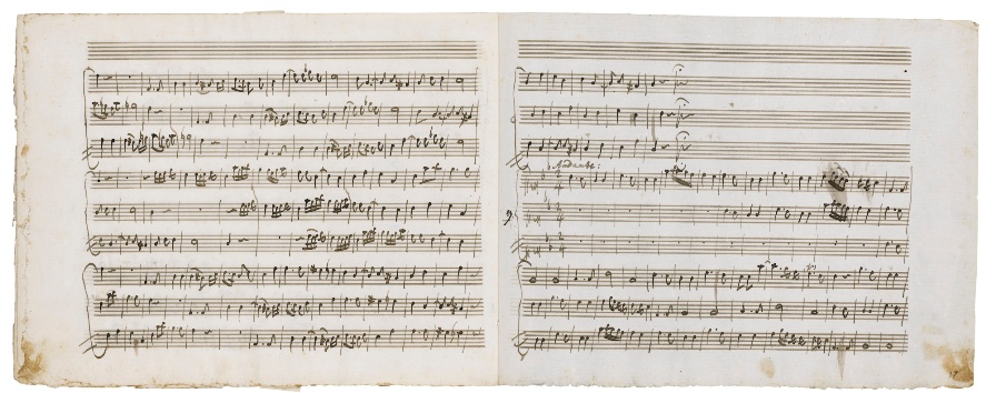 Рукопись Моцарта Stabat Mater. Фото лота с сайта Сотбис.