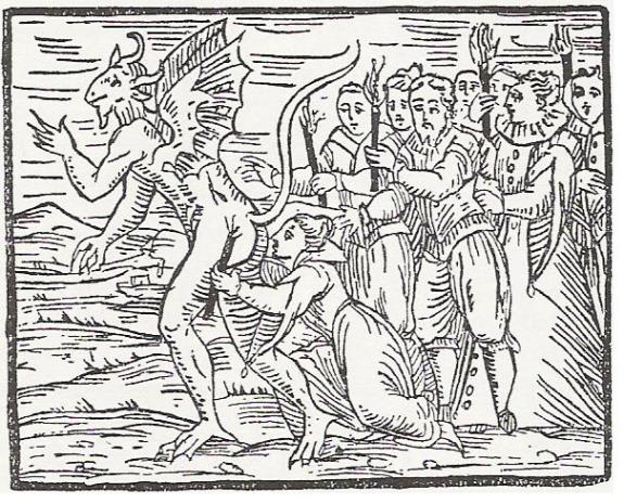 Непотребный поцелуй. Иллюстрация из Compendium Maleficarum Ф. Гуаццо. 1608 г.