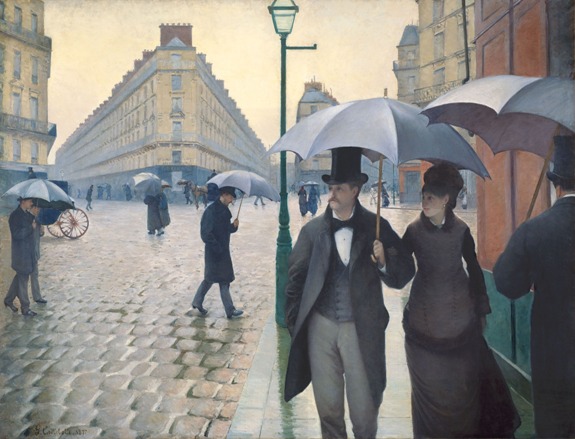 Париж в дождливый день. Худ. Г. Кайботт, 1877 г.