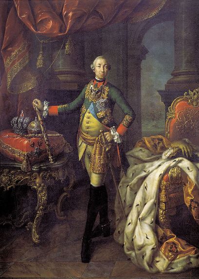 Портрет Петра III. Худ. А. Антропов, 1762 г., Третьяковская галерея, Москва