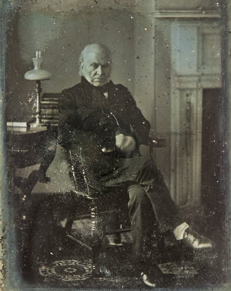 Дагерротип Джона Куинси Адамса. Фотограф: Ф. Хаас, 1843 г.