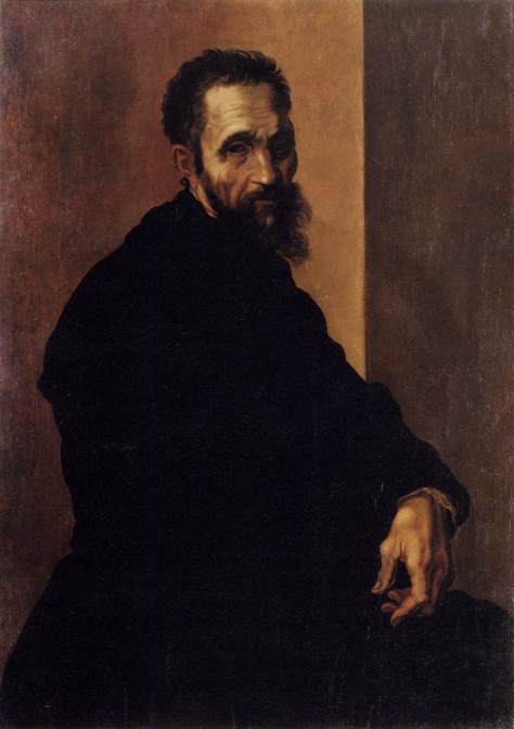 портрет Микеланджело, худ. дель Конте