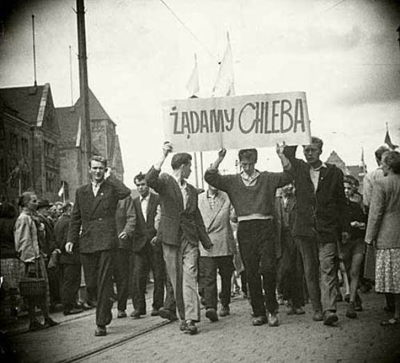 Познанское рабочее восстание. Фото: 1956 г.
