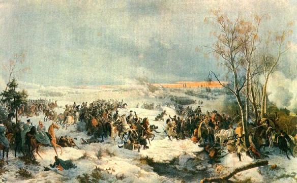 П. фон Гесс Сражение под Красным 6 ноября 1812 года. 1849 г., Эрмитаж, Санкт-Петербург