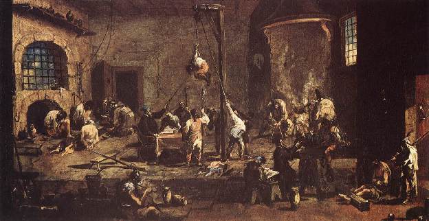 А. Маньяско Лопрос в суде, ок. 1710 г. Музей истории искусства. Вена, Австрия