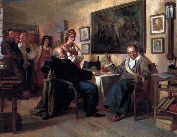 Н. В. Неврев Торг. 1866 г., Третьяковская галерея, Москва