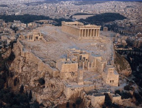 Афинский Акрополь. Вид с воздуха