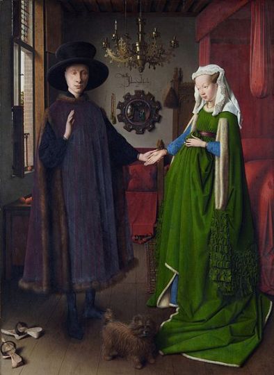 Худ. Ян ван Эйк Чета Арнольфини. 1434 г. Национальная галерея, Лондон