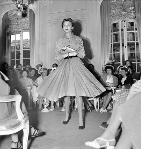 Дефиле в доме моды Кристиан Диор 20 июня 1950 г.