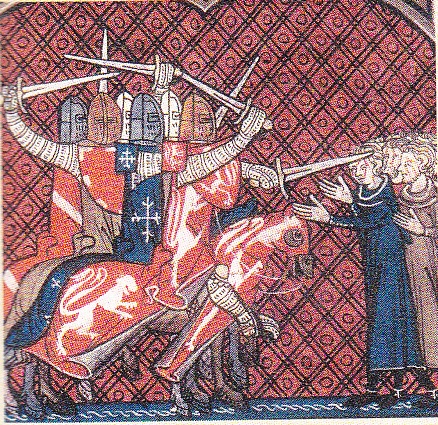 Крестоносцы атакуют альбигойских еретиков