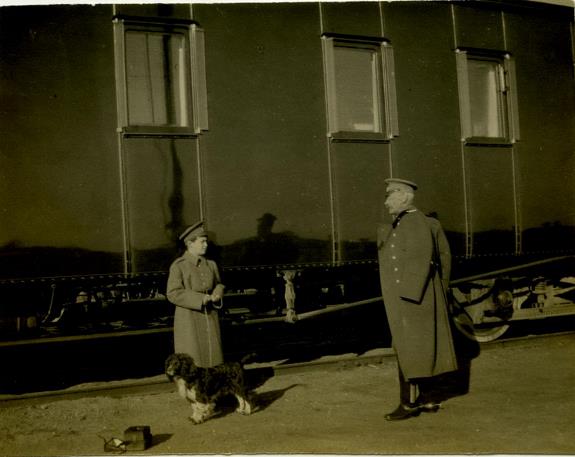 Цесаревич Алексей и собака Джой. Фотография из альбома Линтерна
