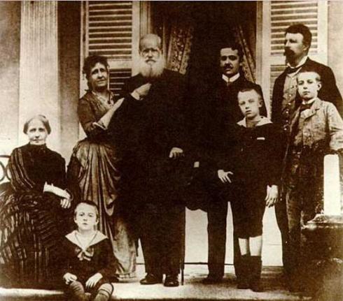 Бразильская императорская семья до их бегства во Францию. Фото: Отто Хаес, 1889 г.