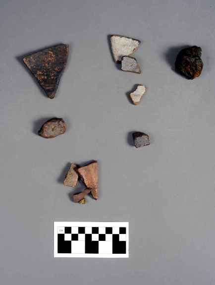 Фрагменты испанской керамики XVI в., найденные на месте крушения Эмануэля Пойнта III