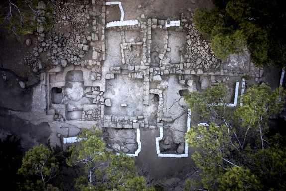 Хорбат Ха-Гарди с высоты птичьего полета. Credit: Israel Antiquities Authority