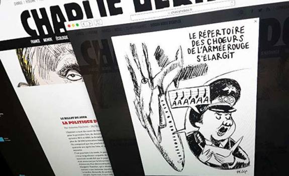 Карикатура Charlie Hebdo на крушение Ту-154. © РИА Новости