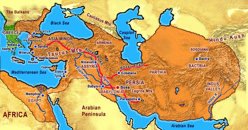 Империя Ахеменидов (ок. 500 г. до н. э.)