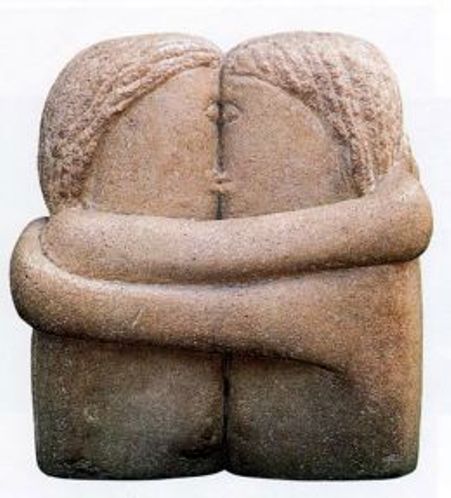 Иллюстрация 4. "Поцелуй" (1923), камень. Музей современного искусства, Центр Жоржа Помпиду, Париж
