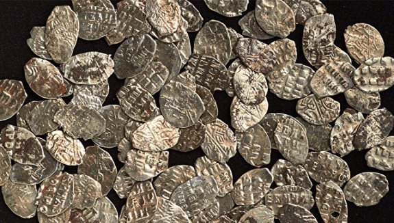 монеты времен Петра I. © Фото : Официальный портал Мэра и Правительства Москвы