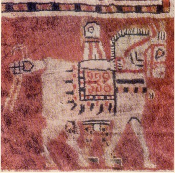 фрагмент ковра из пазырыкского могильника
