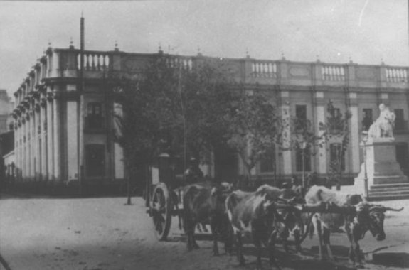 Крестьянская повозка в Сантьяго, Чили. Фото: 1900 г.