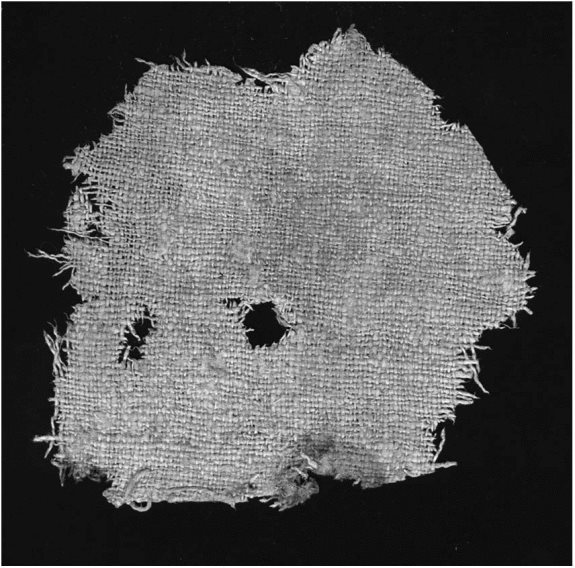 Кусок ткани мешка, в котором предположительно лежал хлеб Франциска Ассизского