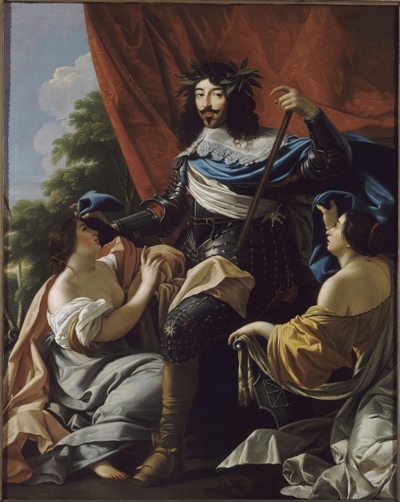 Аллегорический портрет Людовика XIII, художник Симон Вует