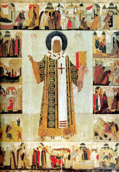 икона митрополит Петр с житием