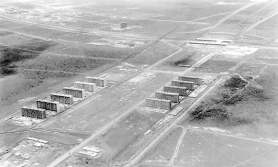 Начало строительства Бразилиа. Фото: 1950-е гг.