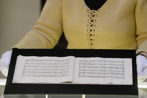 Нотная тетрадь с кантатой Моцарта и Сальери. Фото: Jan Marchal