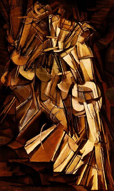 Марсель Дюшан. «Обнажённая, спускающаяся по лестнице», 1912.