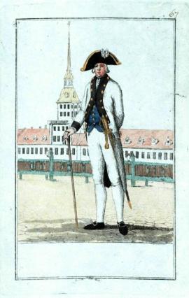 офицер 18 века