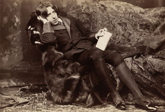 Оскар Уайльд. Портрет фотографа Н. Сарони, 1882 г.