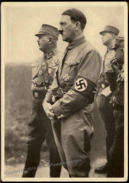 Пропагандистская открытка с Гитлером