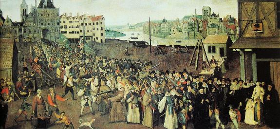 Вооружённая процессия Католической Лиги в Париже. 1590 год
