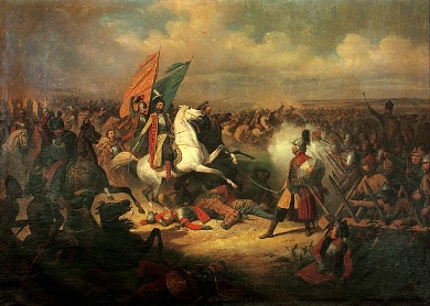 Одно из сражений русско-польской войны 1654-67г.г.”]