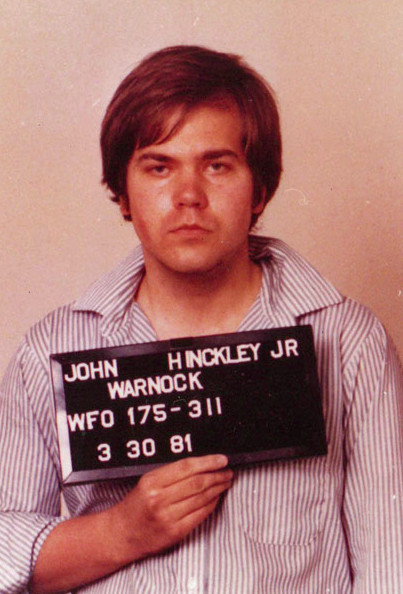 Фото Хинкли, сделанное ФБР сразу же после задержания за покушение на президента