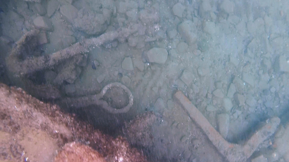 На месте подводного раскопа у берегов Аляски. Credit: NOAA