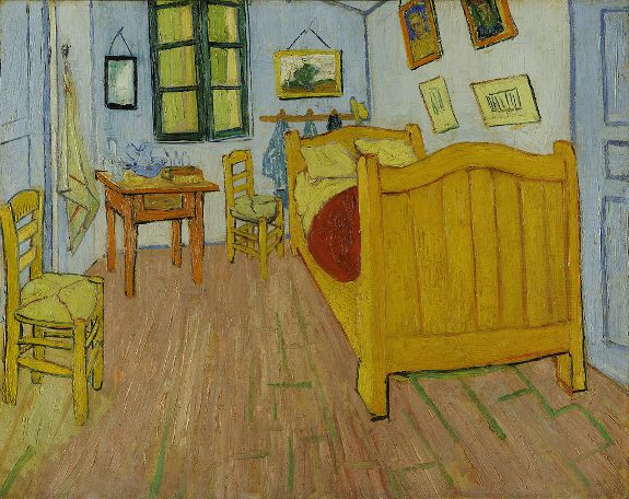 Спальня Ван Гога в Арле. Худ. Ван Гог, 1888. Холст, масло. Музей Ван Гога, Амстердам, Нидерланды