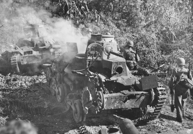 Японский танк Ха-Го, Фото 1944 г. о. Гуам