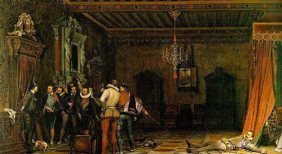Убийство герцога де Гиза. Худ. П. Деларош. 1834 год