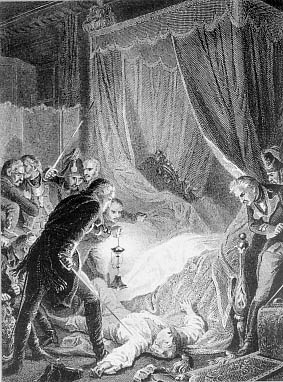 Убийство Павла I. Гравюра из книги La France et les Français à Travers les Siècles, 1882-1884 гг.